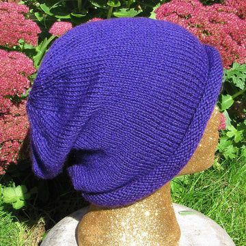 Doubleknit Roll Brim Slouch Hat