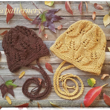 Fall Leafs Lace Bonnet
