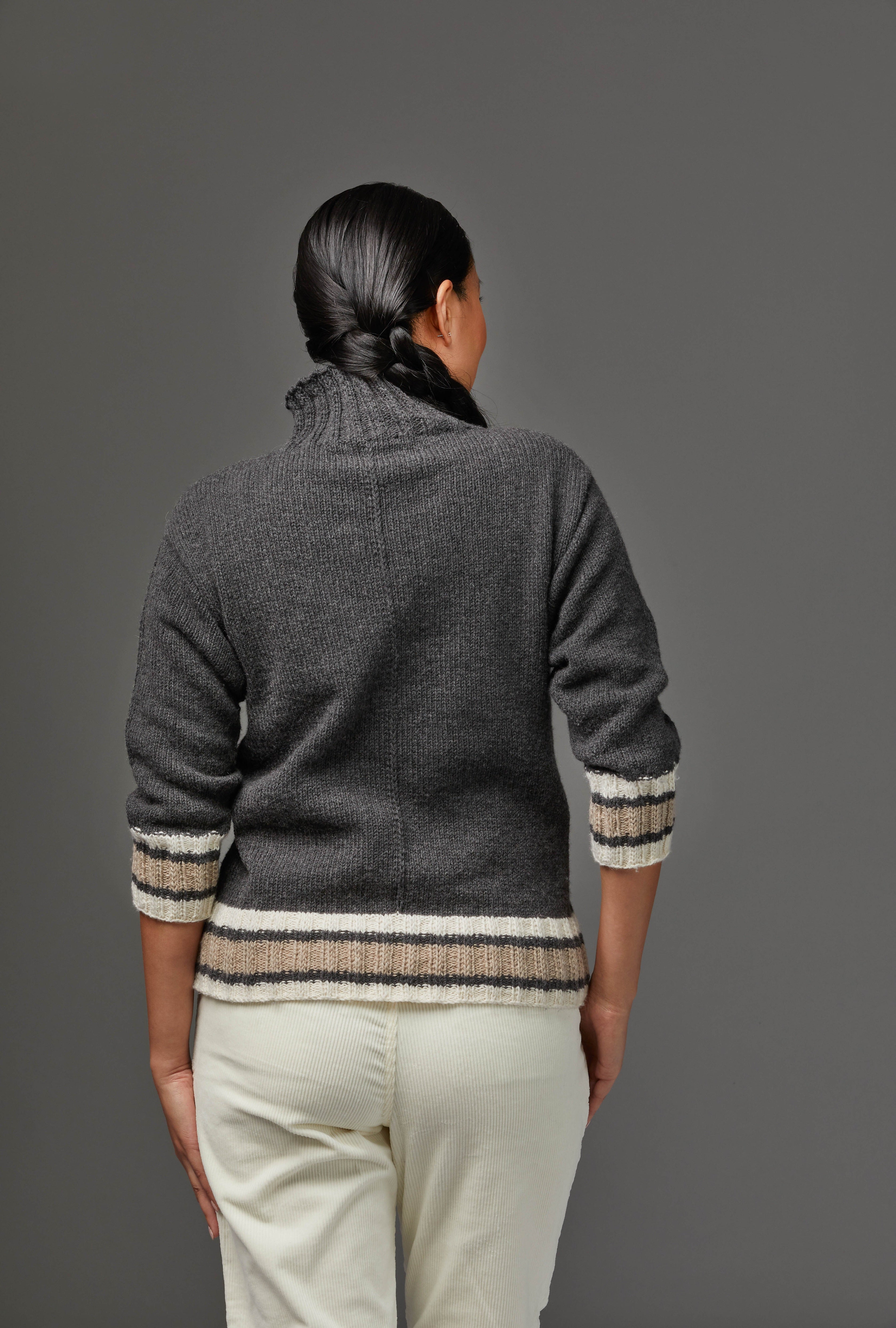KE012 Newport -  Jumper Knitting Pattern for Women in Valley Yarns Brodie by Valley Yarns