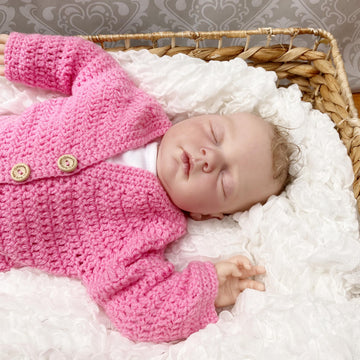 V-Neck Raglan Crochet Cardigan Pattern UK Terms#447