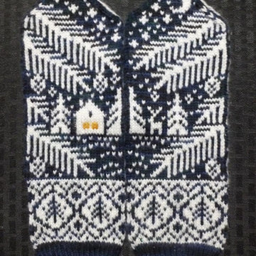 Silent Night Mittens