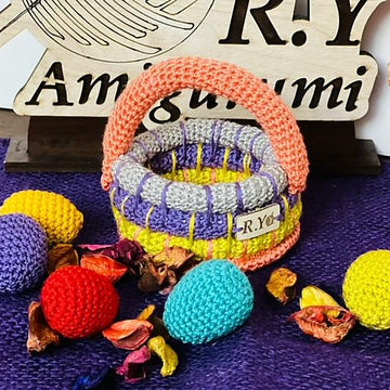 Easter eggs basket