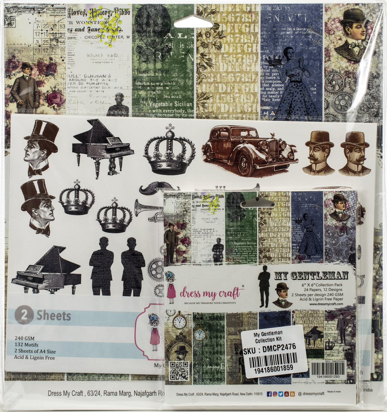 Dress My Craft Collection Kit - The Gentleman