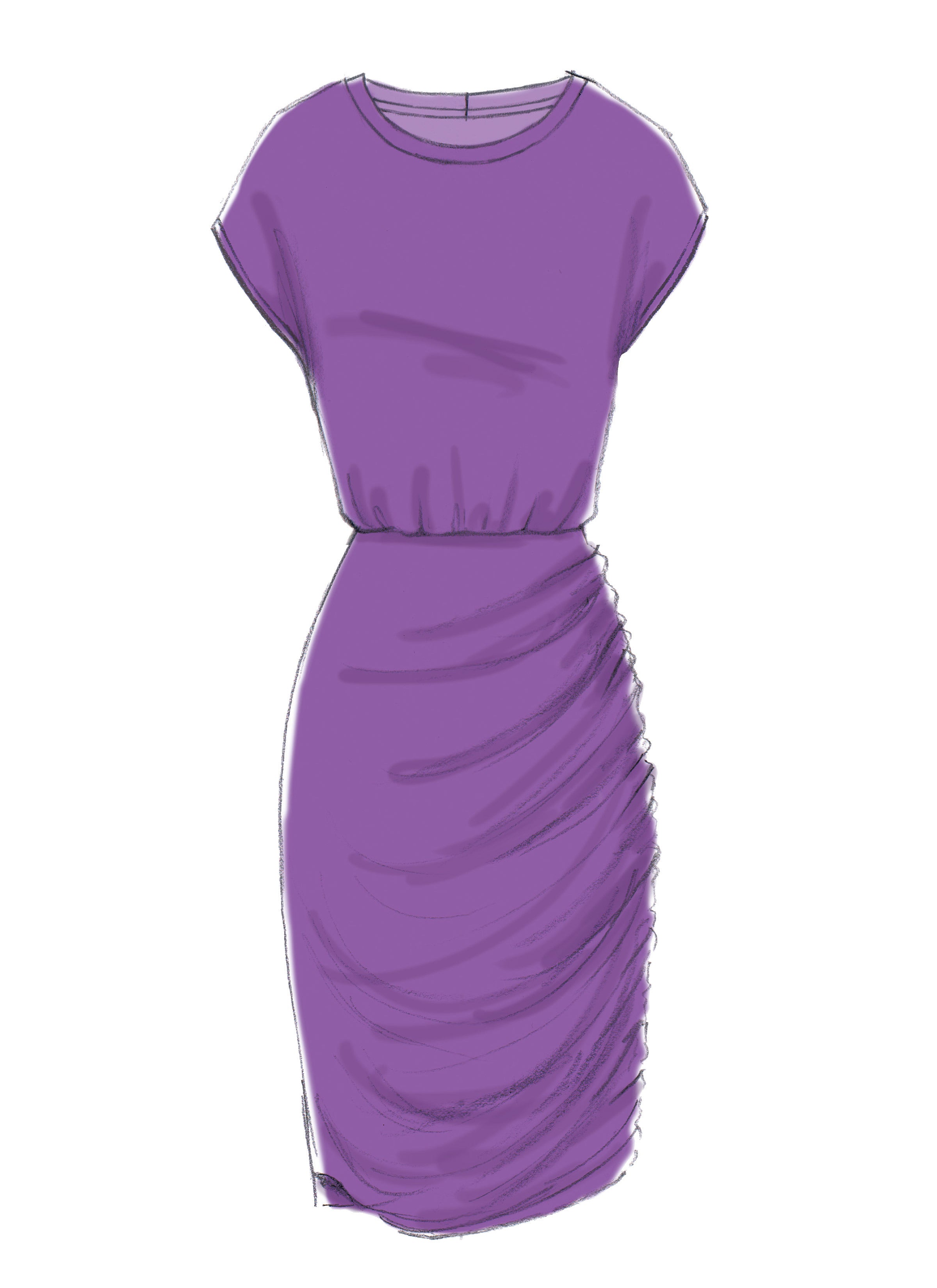 McCall's Misses' Batwing or Dolman Sleeve Dresses M7465 - Sewing Pattern