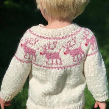 Reindeer Jumper for Babies in Sport or DK