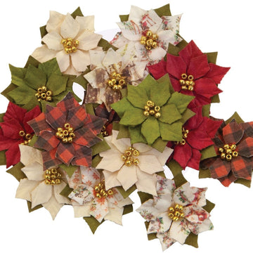 Prima Marketing Mulberry Paper Flowers - Wonderland/Christmas In The Country