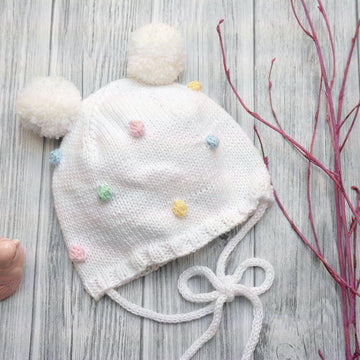 Strickanleitung - Mütze mit Pünktchenmuster - No.193