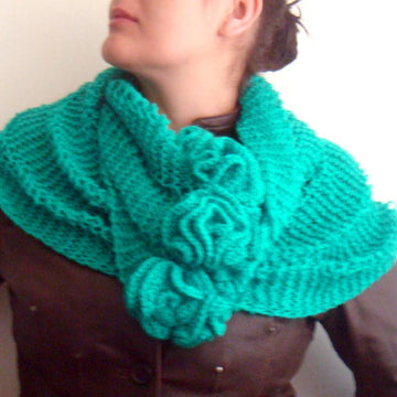 Knitted infinity scarf