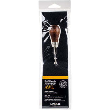 Lineco Awl Heavy Duty - Large Point W/Wooden Ball Handle