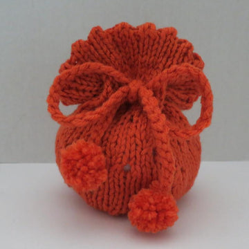 Gift Bag, Tote Bag, Seamless Knitted in the Round