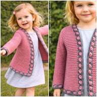 Knitting Pattern Girls Cardigan Baby AlpenChic | Traditional Jacket | Children's Knitwear PDF