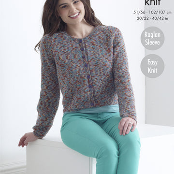 Cardigan & Sweater in King Cole Meadow DK - 5135 - Leaflet
