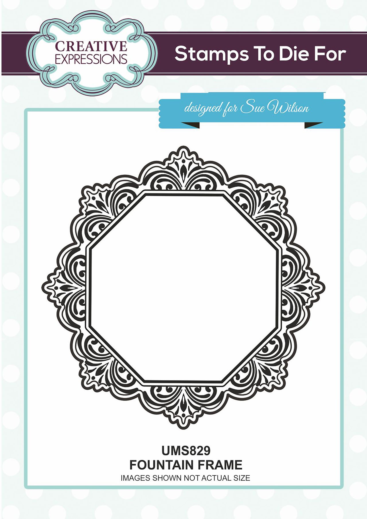 Creative Expressions Stamps To Die For By Sue Wilson - Fountain Frame
