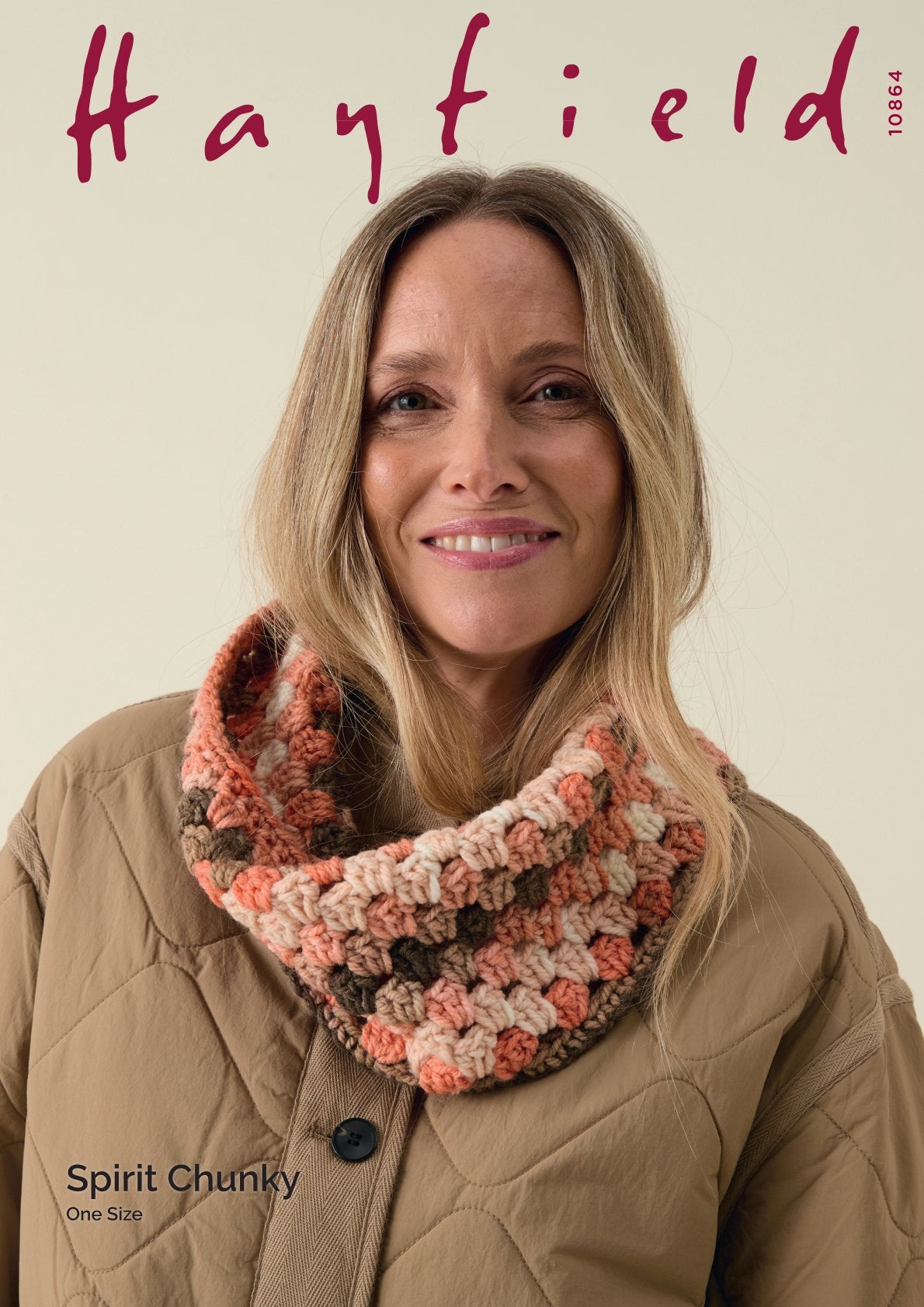 Infinity Crochet Cowl in Hayfield Spirit Chunky - 10864 - Downloadable PDF