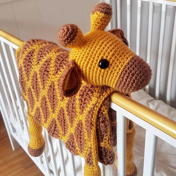 3in1 Safari Giraffe Baby Blanket Crochet Pattern