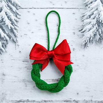 Xmas Wreath and Pine Cone Charm