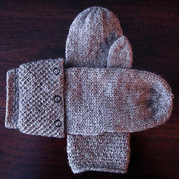 Mittens with Snap-On Coffee Sleeve