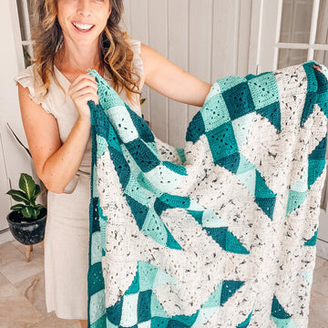 Granny Square Snowflake Blanket