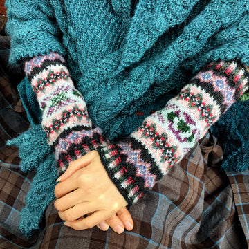 Bobby’s Fair Isle Thistle Wristwarmers