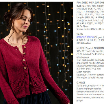 Mahina Cardigan in Berroco Renew - Downloadable PDF