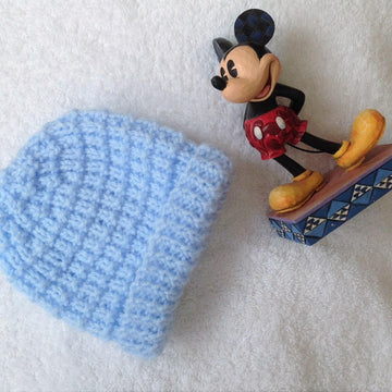 Ridge pattern baby beanie hat