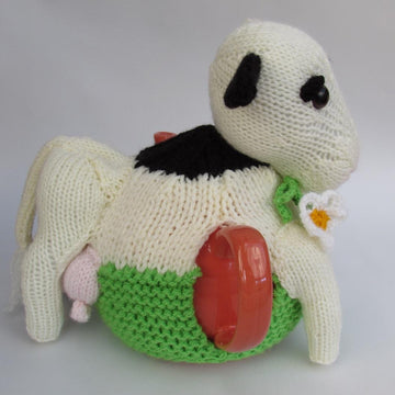 Friesian Cow Tea Cosy Knitting Pattern