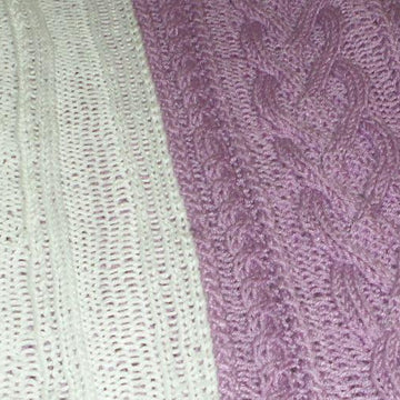 Hearts & Cables Sweater Poncho