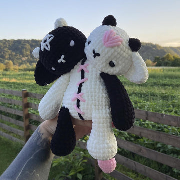 Two-headed Baphomet | Crochet Pattern | Fantasy Amigurumi Monster, Angel Demon Toy