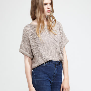 Mary Sweater in Wool and the Gang Shiny Happy Cotton - Downoadable PDF