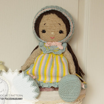 Doll Clothes, Crochet Pattern - Outfit APRIL