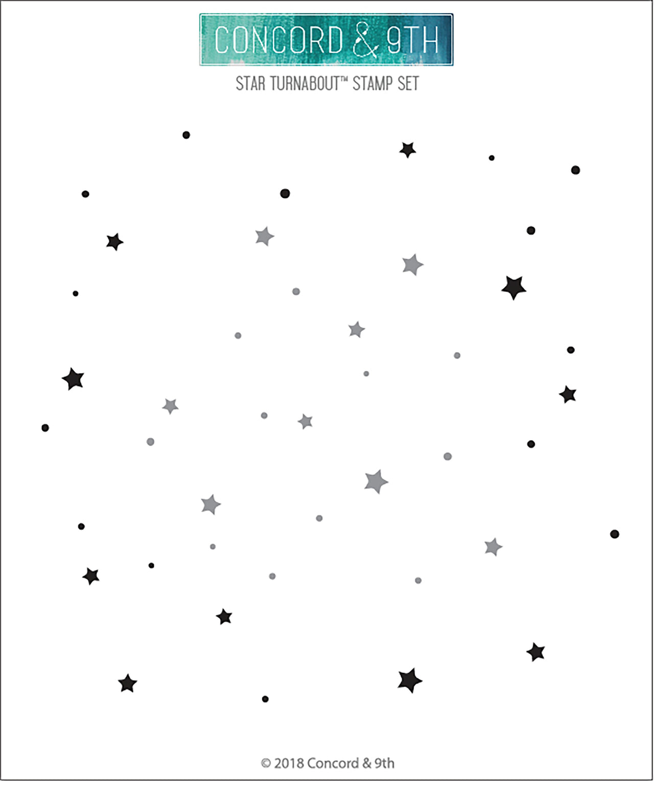 Concord & 9th Clear Stamps 6"X6" - Star Turnabout