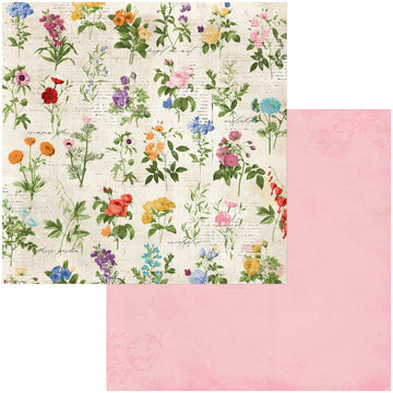 American Crafts Botanical Journal Double-Sided Cardstock 12"X12" 25/Pkg - Arrangement