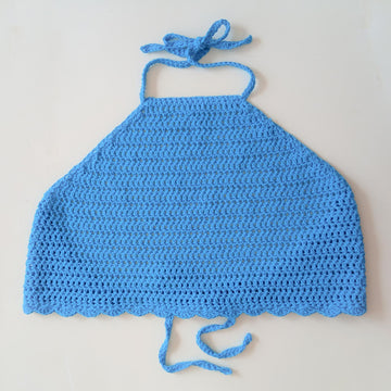 Ocean Blue Crop Top