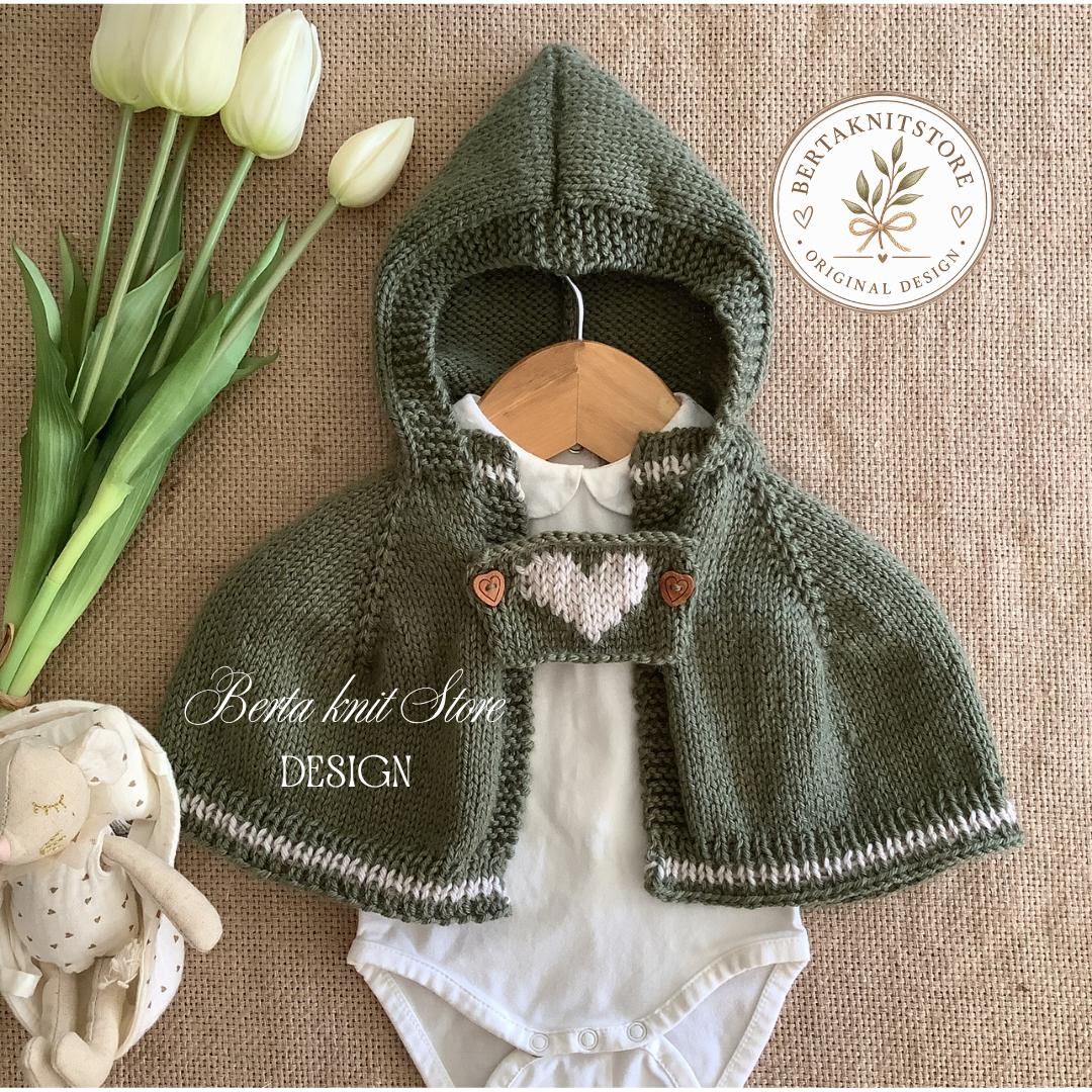 Little Heart Hooded Cape