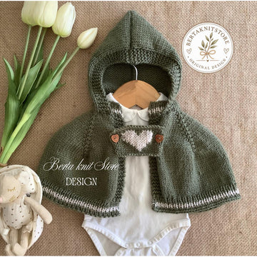 Little Heart Hooded Cape