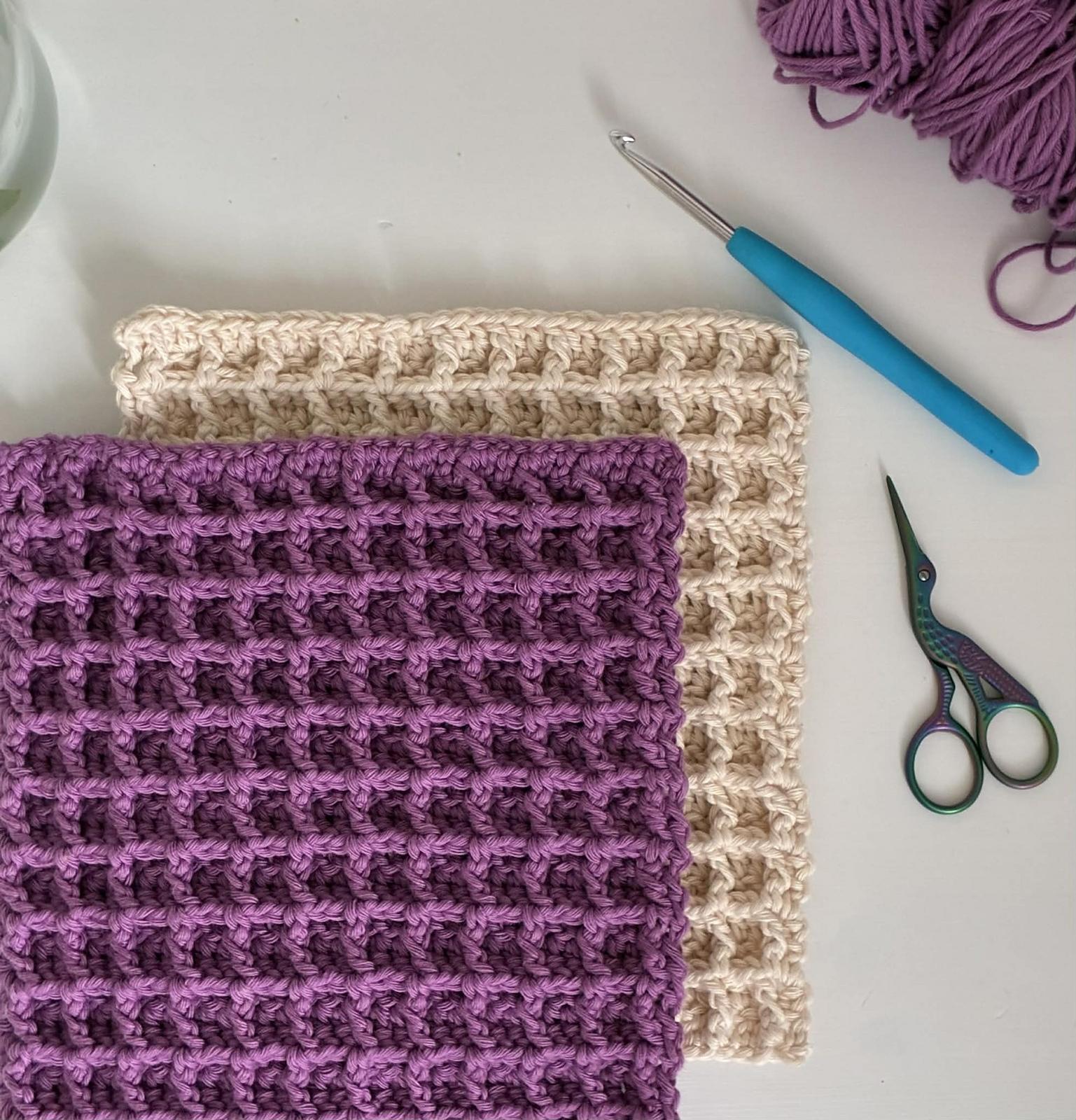 Waffle dishcloth