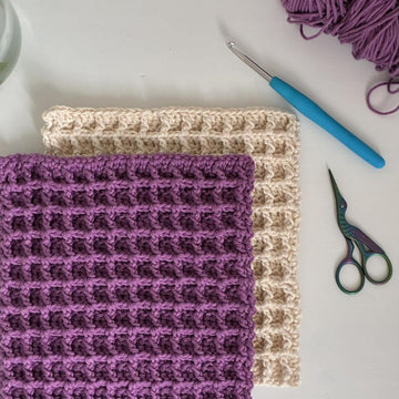 Waffle dishcloth