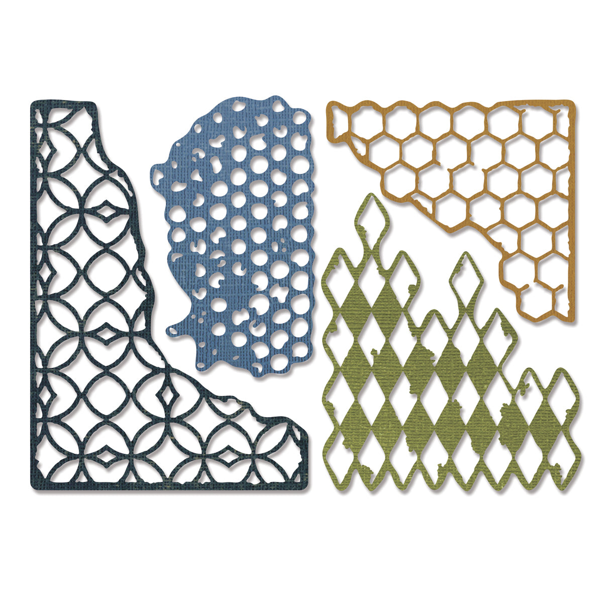 Sizzix Thinlits Dies By Tim Holtz 4/Pkg - Mixed Media