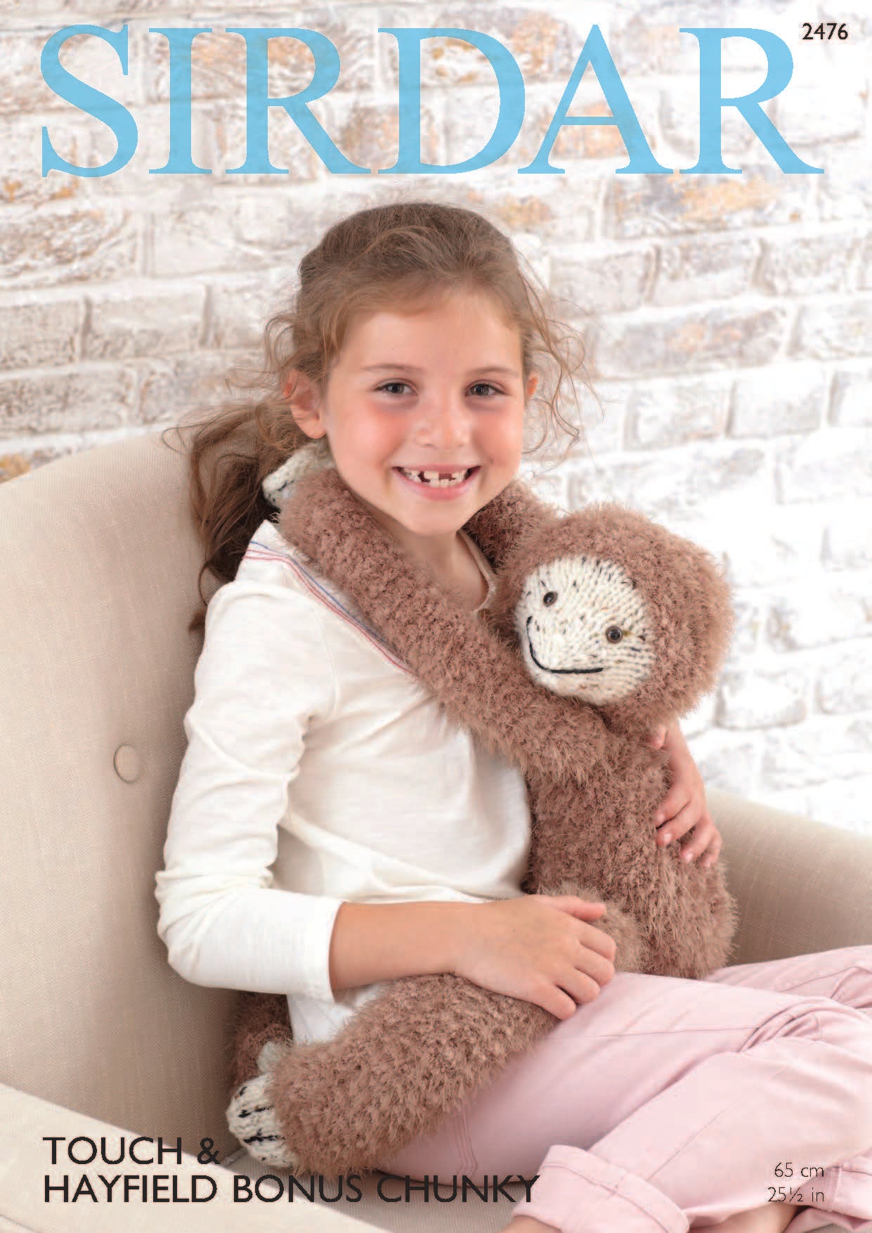 Sloth Toy in Sirdar Touch & Hayfield Bonus Chunky - 2476 - Leaflet