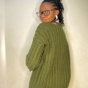 Ribbed Chunky Cardigan