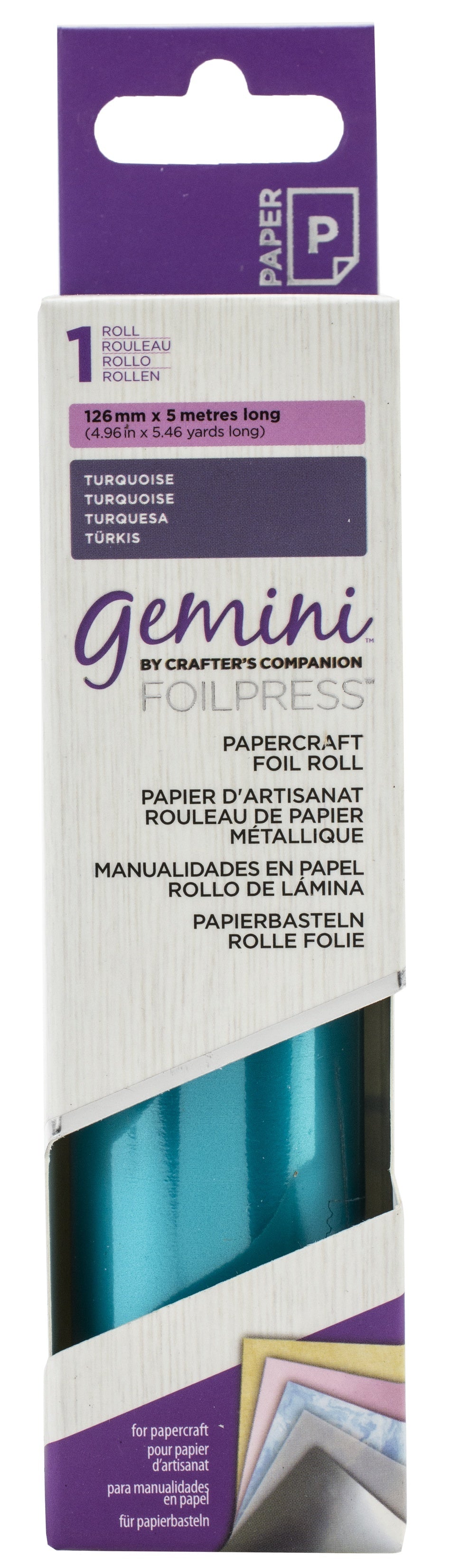Crafter's Companion Gemini FoilPress Papercraft Foil Roll - Turqouise