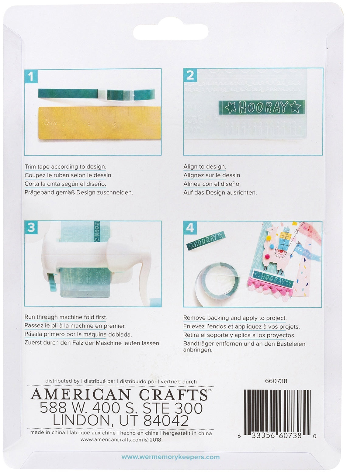 We R Memory Keepers Mini Evolution Label Embossing Folder - Everyday