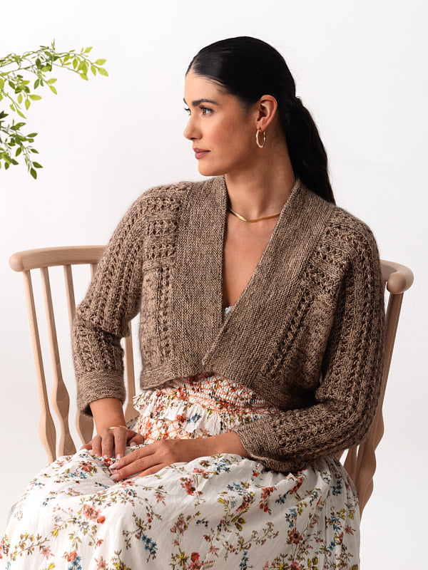 Heartleaf Cardigan in Berroco Vintage Sock - Downloadable PDF
