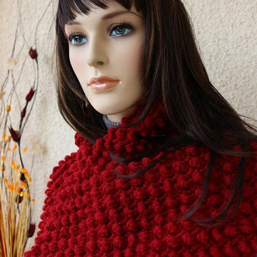 Chunky Crochet Boucle Cowl Scarf