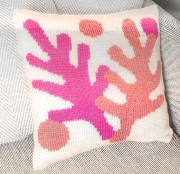 Coral Shapes Cushion Cover