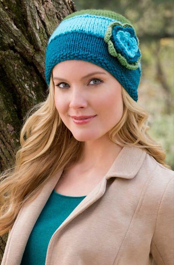 Hat In Bloom in Red Heart Soft Solids - LW3115