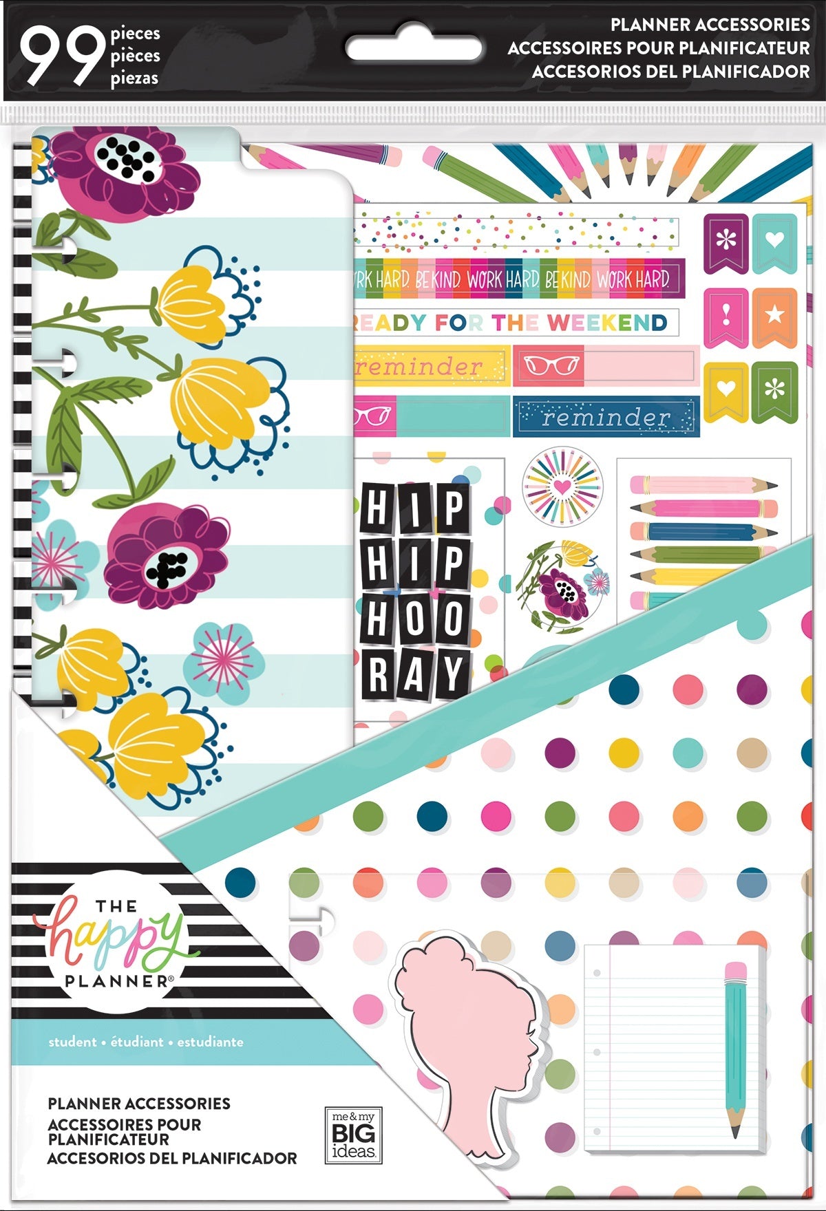 Happy Planner Medium Accessories 99/Pkg - Kind Kid (student)
