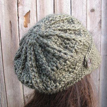 Crochet newsboy hat