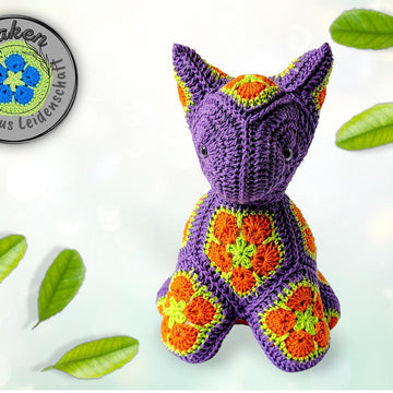 Chino The Cat with African Flowers