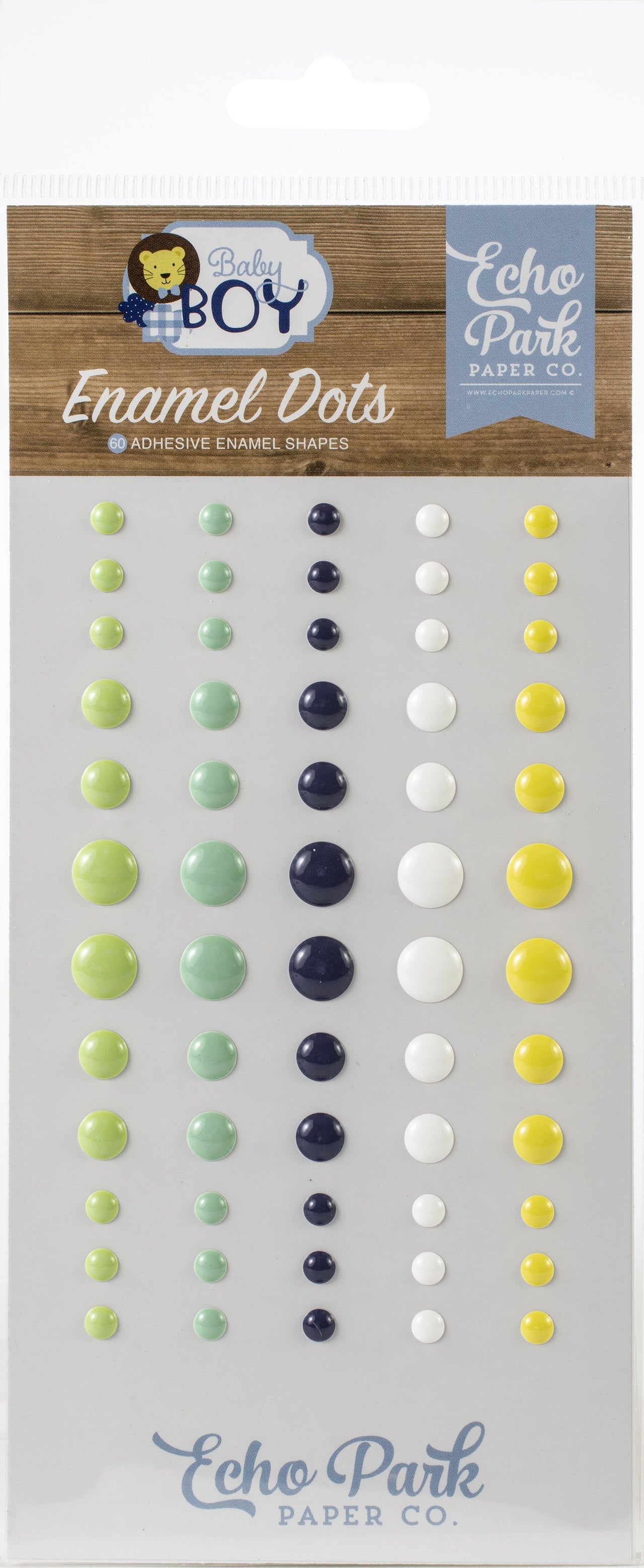 Echo Park Paper Echo Park Adhesive Enamel Dots 60/Pkg - Baby Boy